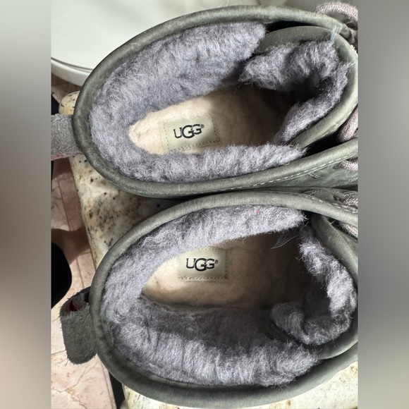 UGG MEN NEUMEL WATERPROOF CHARCOAL LEATHER SHOE US 12 NWOT - Picture 7 of 9